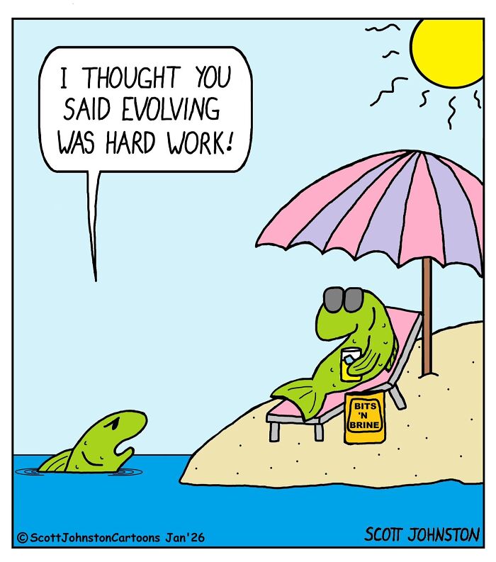 These Single-Panel Comics By Scott Johnston Deliver The Perfect Mix Of Clever Humor And Everyday Absurdity (50 New Pics)