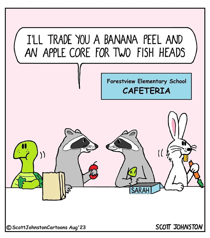 These Single-Panel Comics By Scott Johnston Deliver The Perfect Mix Of Clever Humor And Everyday Absurdity (50 New Pics)