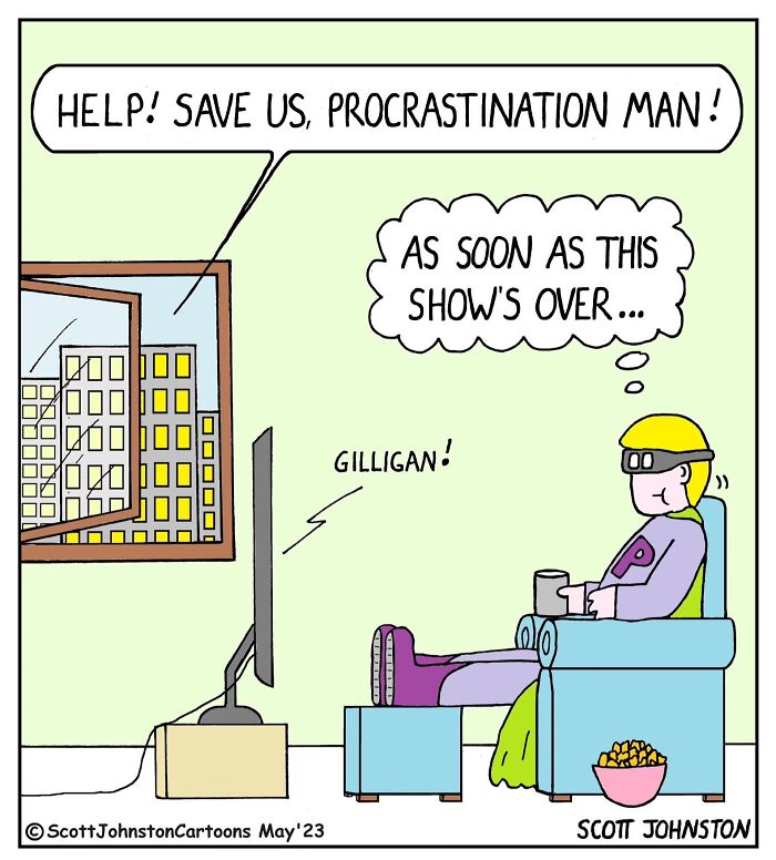 These Single-Panel Comics By Scott Johnston Deliver The Perfect Mix Of Clever Humor And Everyday Absurdity (50 New Pics)