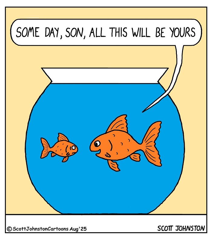 These Single-Panel Comics By Scott Johnston Deliver The Perfect Mix Of Clever Humor And Everyday Absurdity (50 New Pics)