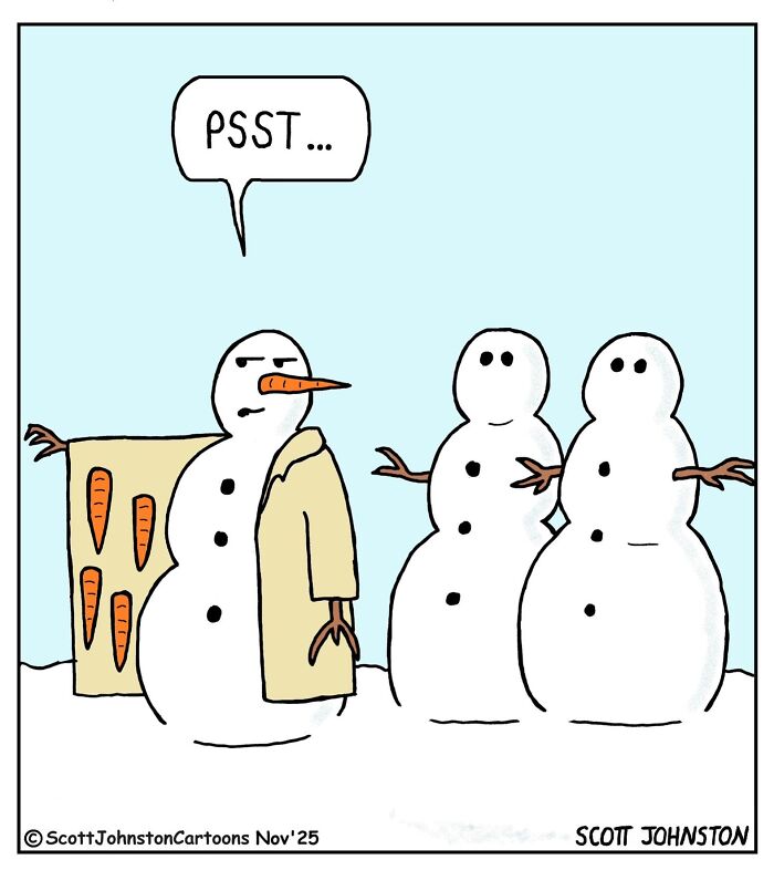 These Single-Panel Comics By Scott Johnston Deliver The Perfect Mix Of Clever Humor And Everyday Absurdity (50 New Pics)
