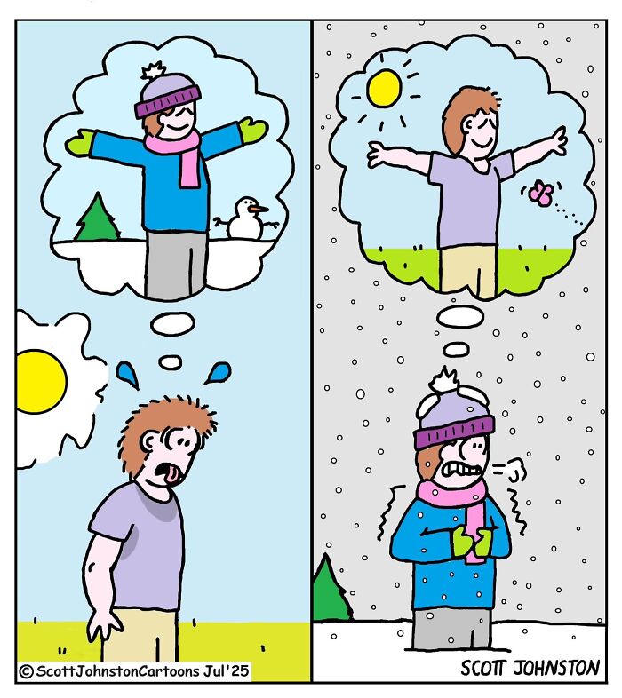 These Single-Panel Comics By Scott Johnston Deliver The Perfect Mix Of Clever Humor And Everyday Absurdity (50 New Pics)