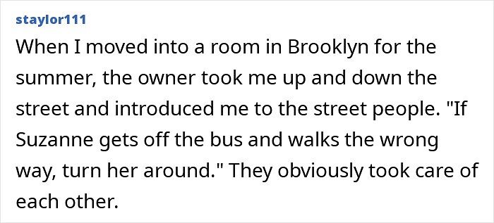 Brooklyn street people care for each other and look out for newcomers