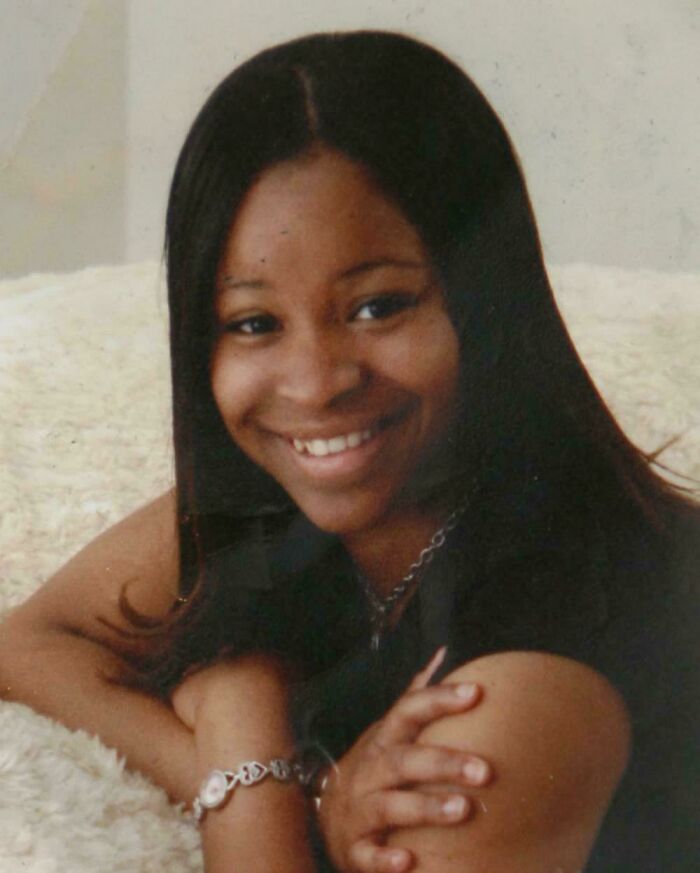 Smiling young woman posing for horror stories collection