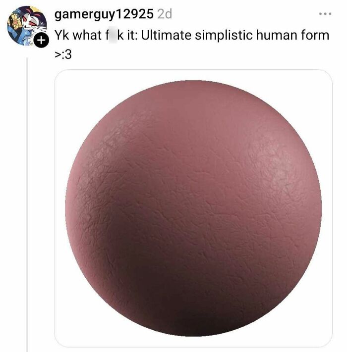 Digital rendering of a simple round shape resembling skin texture