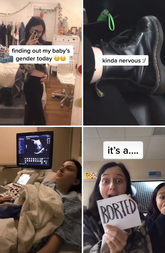 Pregnant woman sharing nervousness before finding out baby's gender with ultrasound plot twist