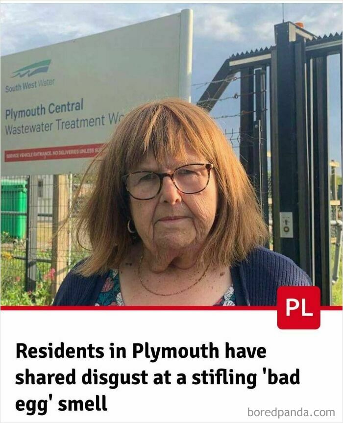 Residents in Plymouth express disgust at stifling bad egg smell near treatment works
