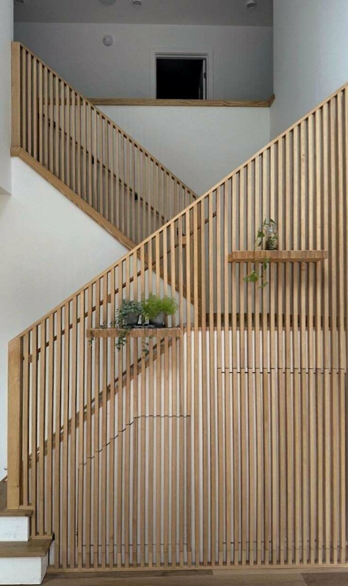 Custom Stairwell/Bannister/Wall With Hidden Drawers
