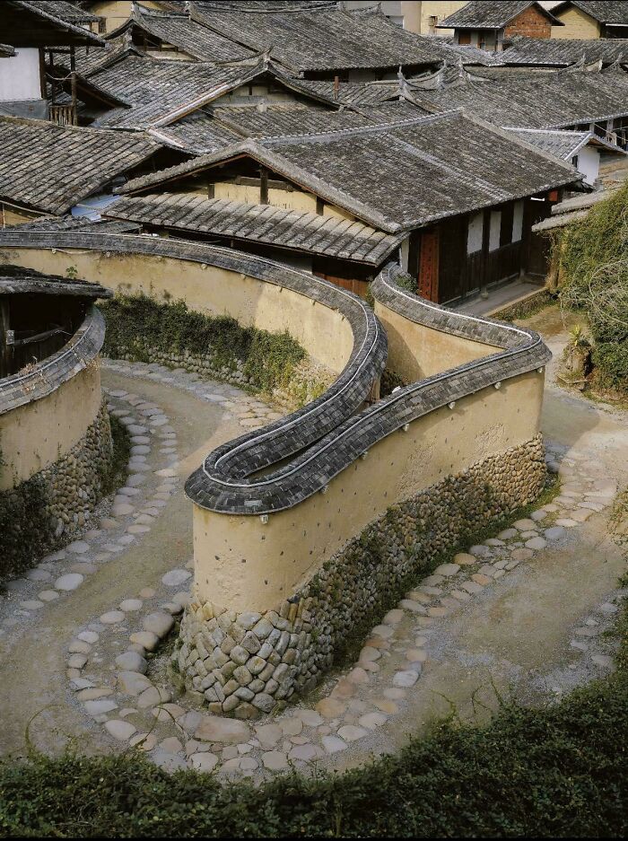 Bent Road In Songkou Ancient Town, Yongtai, Fujian
