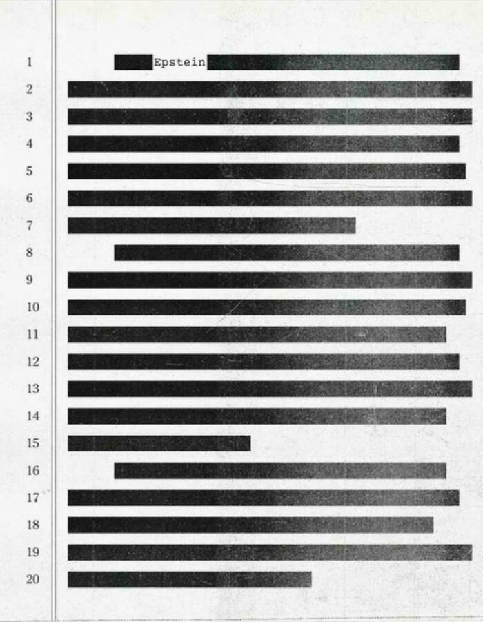 Document heavily redacted with the keyword Epstein visible