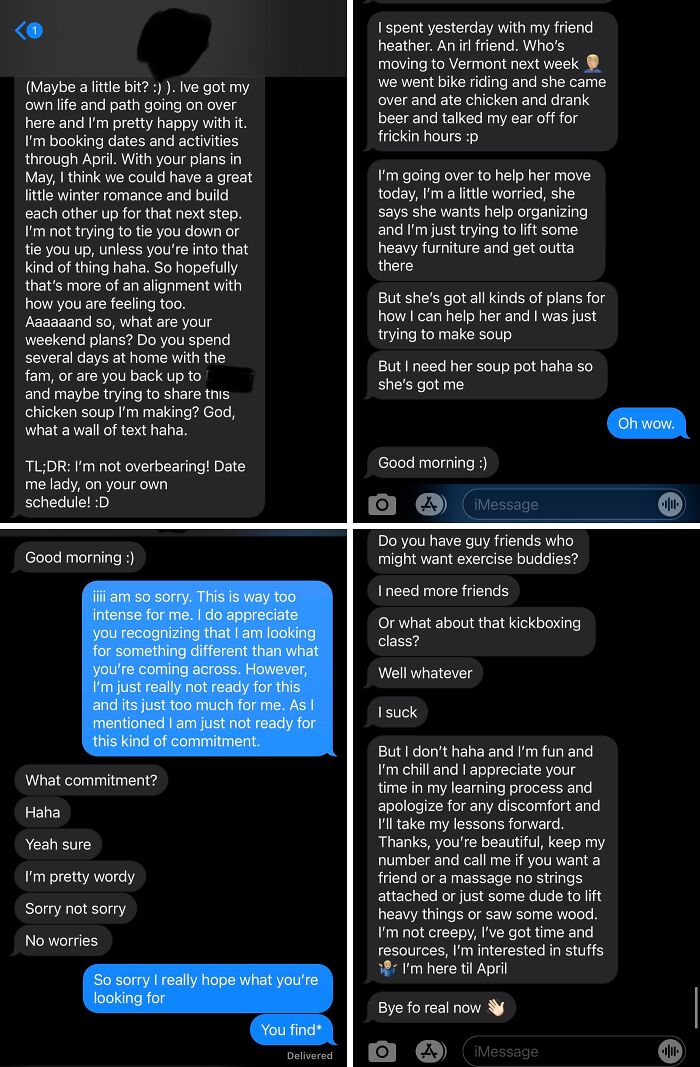Social sabotage text game causing awkward conversation