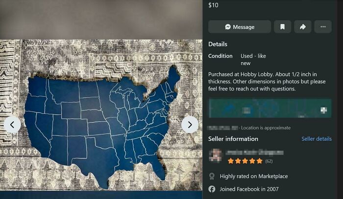 Wooden Marketplace Us Map Apparently Sold By Hobby Lobby Has Taken Some Serious Liberties With Borders