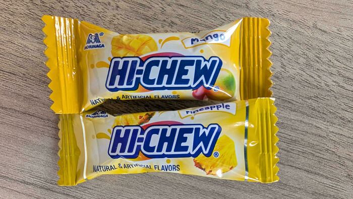 Here Is A Side-By-Side Picture. This Is From Their Tropical Mix Bag. Two Flavors Both Use A Very Close Yellow. It's Bad Design!