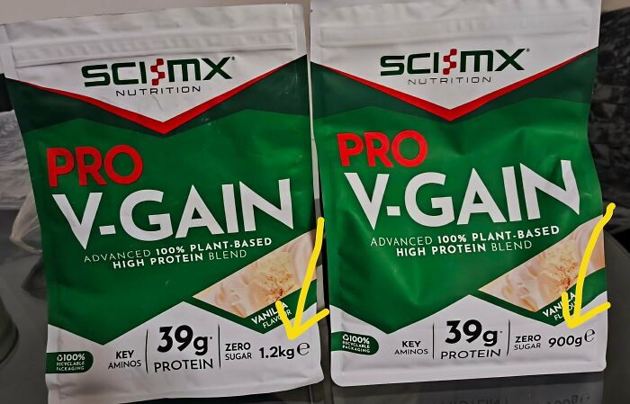 My Usual Protein I Buy Now Has 25% Less Powder For The Same Price, (Exact Same Size Packaging) Grrrrrrrr, I'm Angry 