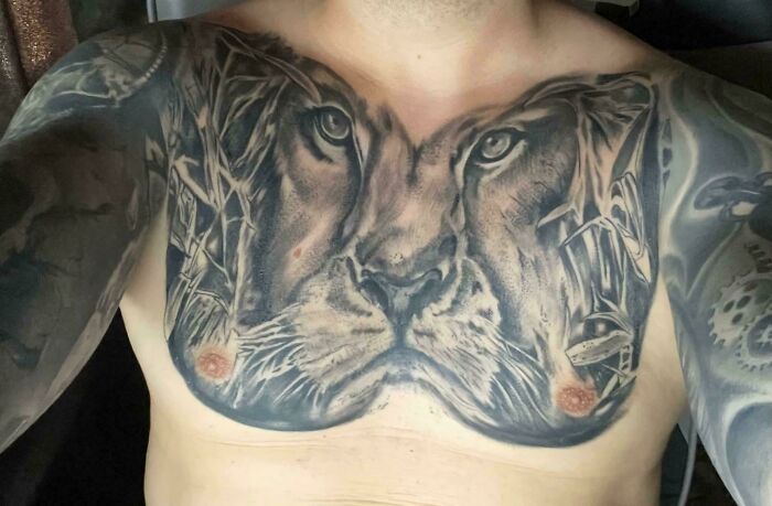 Some Guy In A Facebook Group Posted His Lion Bra