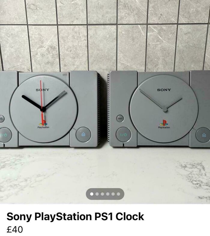 A funny DIY project showing handmade clocks fashioned from vintage Sony PlayStation consoles.