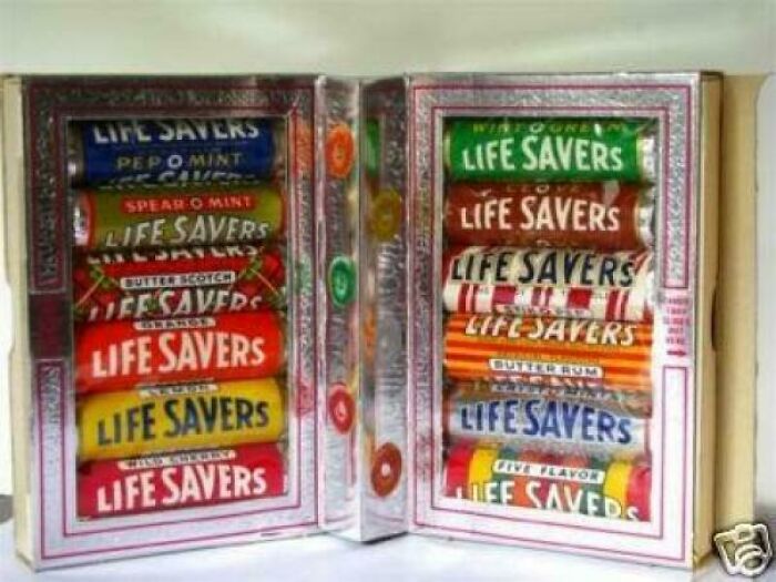 A box of 90s candy Life Savers, a nostalgic meme for every 90s kid.
