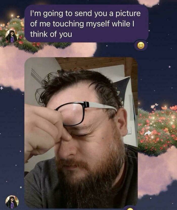 A man looking distraught, holding his face, reflecting a Not Interesting community photo.