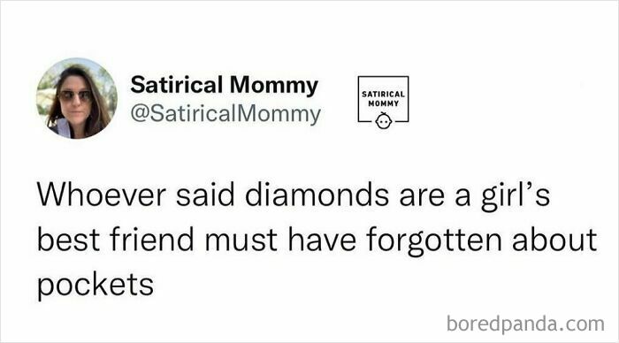 Funny parenting meme about diamonds versus pockets