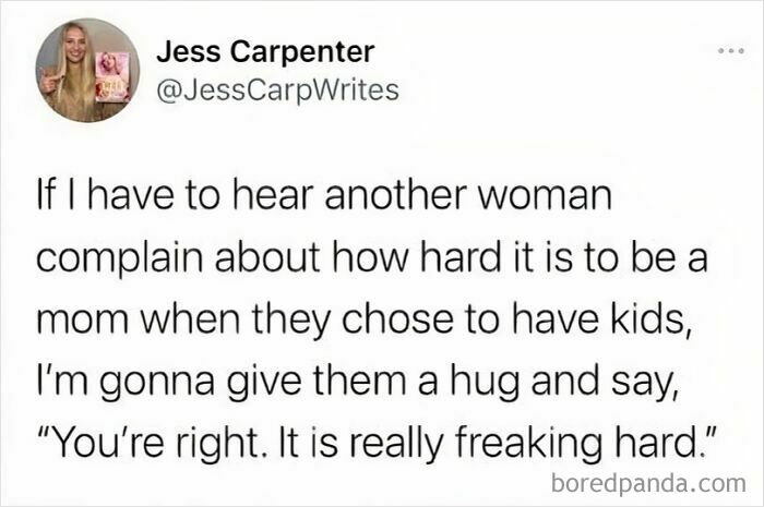 Parenting meme about how hard it is to be a mom from parenting memes collection