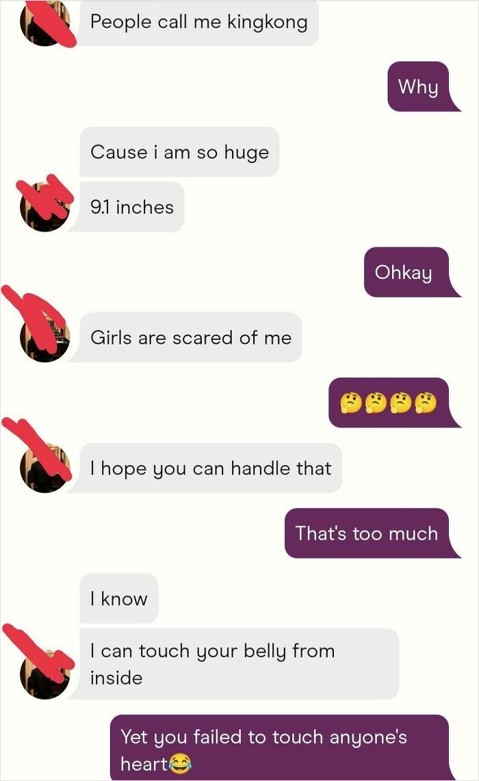 An image showing an epic comeback from women, where a woman uses humor to shut down a boastful and inappropriate man.