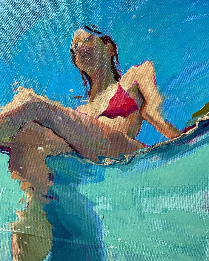 Mesmerizing Water Sunlight Oil Paintings Michele Poirier Mozzone