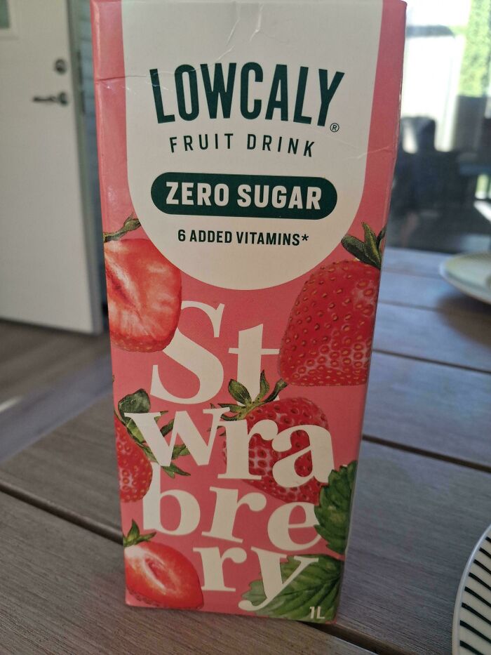 Recently Bought This Drink, And Only Just Now Noticed That It Doesnt Say "Strawberry", It Says "Stwrabrery"