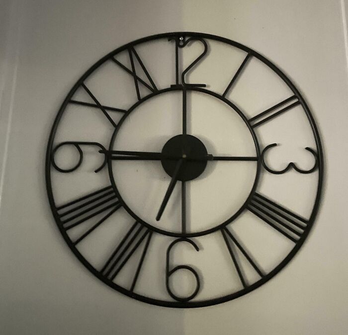 This Clock I Have Looks Nice And Works Well, But The Hands Blend With Its Face At Certain Times, Making It Tricky To Read