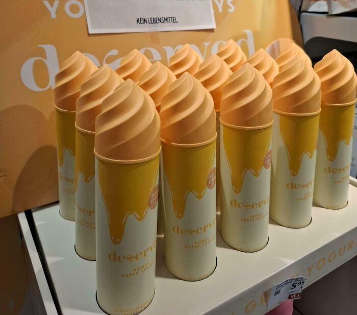 This Bath Foam Packaging Looks So Much Like Food That They Had To Put Up A Warning Sign Behind It