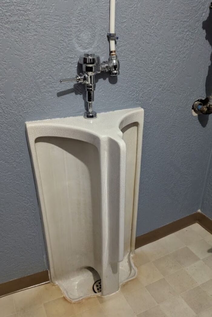 The World's Worst Urinal. At Least You Can't Cross The Streams