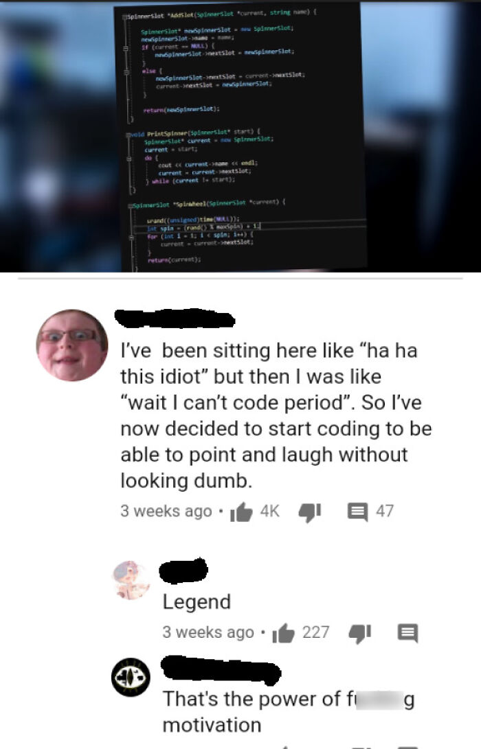 A Mad Lad struggles with coding, taking on the challenge to learn and understand code, defying expectations.