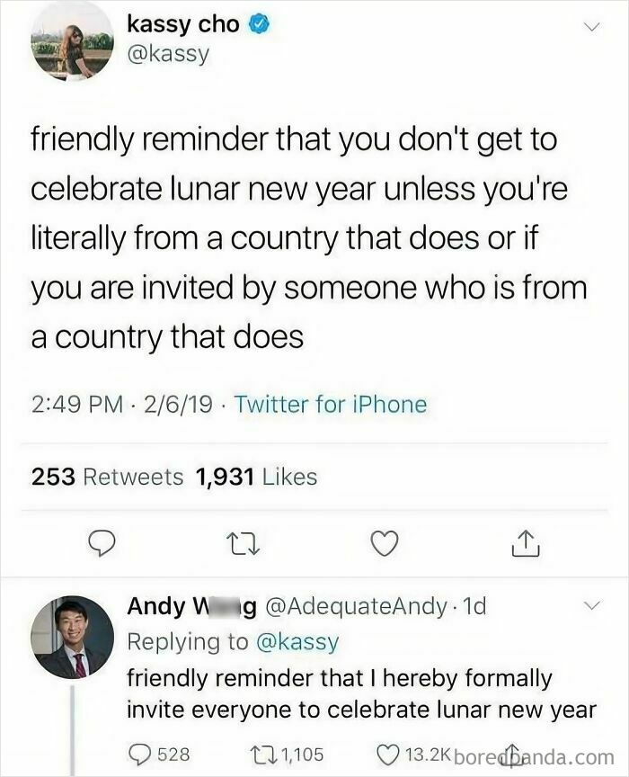A Mad Lad who challenges the lunar new year rule with a mass invitation.