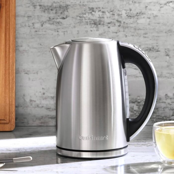 Cuisinart electric kettle on a counter, one of the Prime Day Deals.