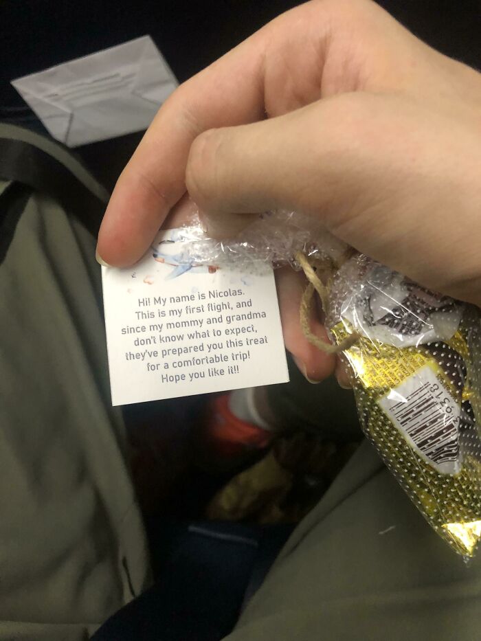 Small Little Gift On The Plane