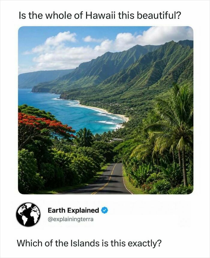 A breathtaking landscape of Hawaii, highlighting interesting facts about its natural beauty.