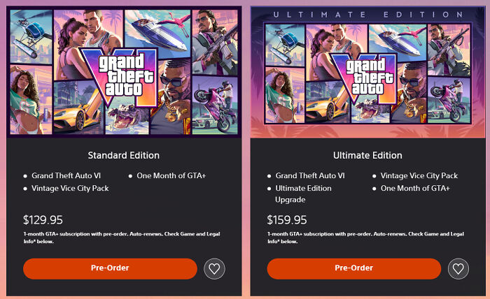 A comparison of Grand Theft Auto VI Standard and Ultimate Editions, an interesting post for Aussie gamers.