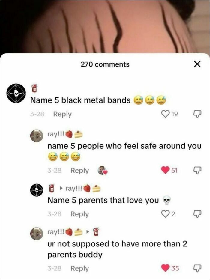 A screenshot of a social media thread with multiple savage comments in a playful exchange.