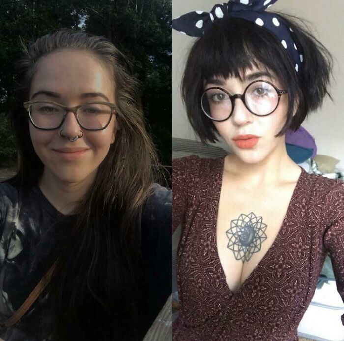 Transformation of a person's style and look for reunions, leaving everyone speechless.