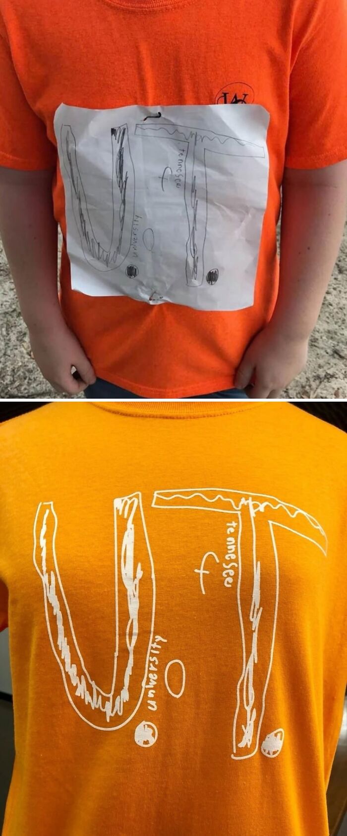 Boy Was Bullied For Wearing A Homemade University Of Tennessee T-Shirt, Now They Made It Their Official Design