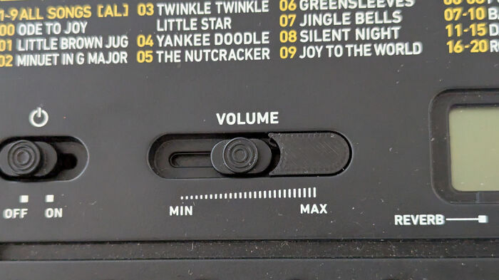A functional 3D print: a new volume slider k**b, making everyday life much easier to adjust audio.