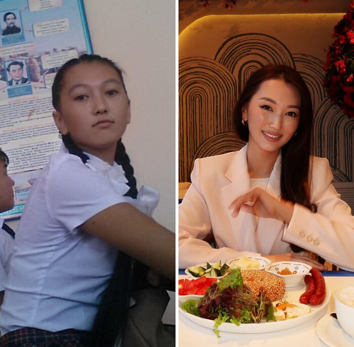 An amazing transformation of an ugly duckling into an elegant woman, illustrating the impact of self-love.