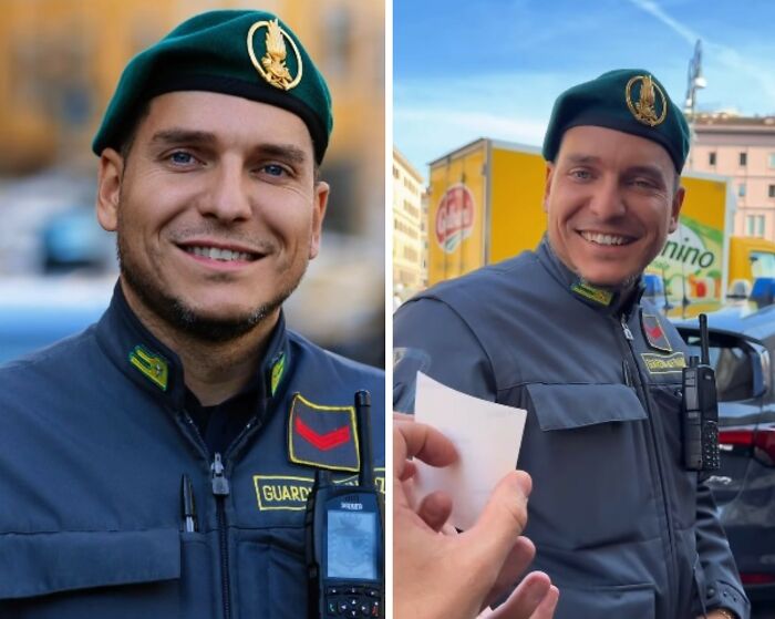 This Photographer Surprised 25 Police Officers And Soldiers By Handing Them Free Portraits He Had Just Taken