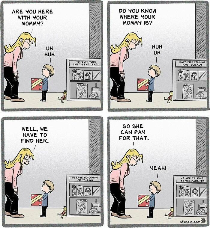 50 New “Adult Children” Comics That Perfectly Capture The Weird And Wonderful Side Of Retail Life