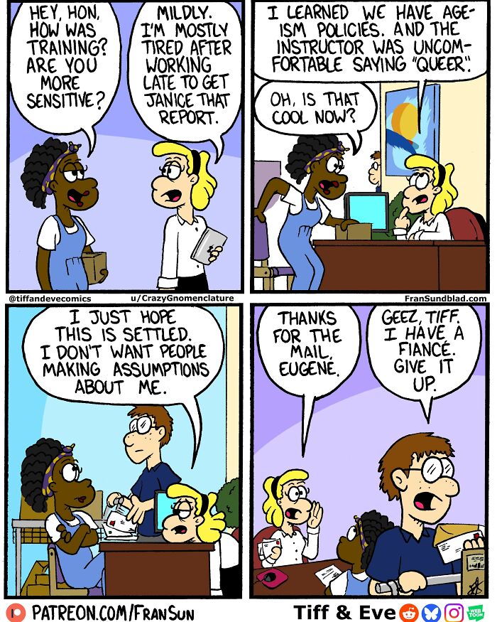 Dating, Art, Work, And Everyday Chaos: 40 Hilariously Relatable Comics By Tiff & Eve