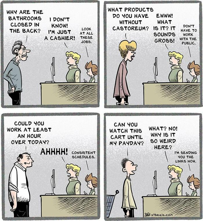 50 New “Adult Children” Comics That Perfectly Capture The Weird And Wonderful Side Of Retail Life
