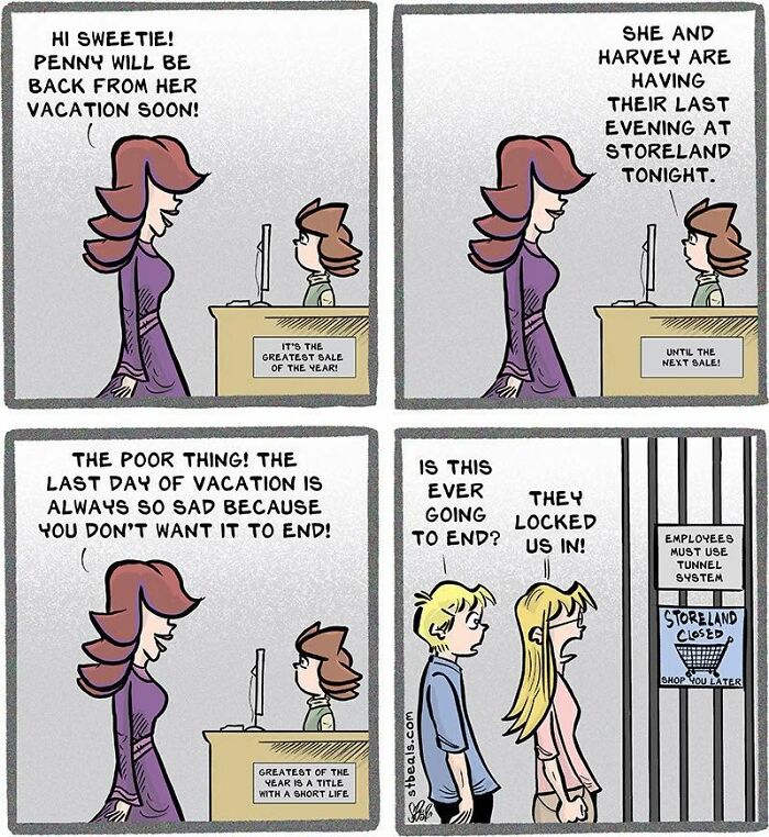 50 New “Adult Children” Comics That Perfectly Capture The Weird And Wonderful Side Of Retail Life