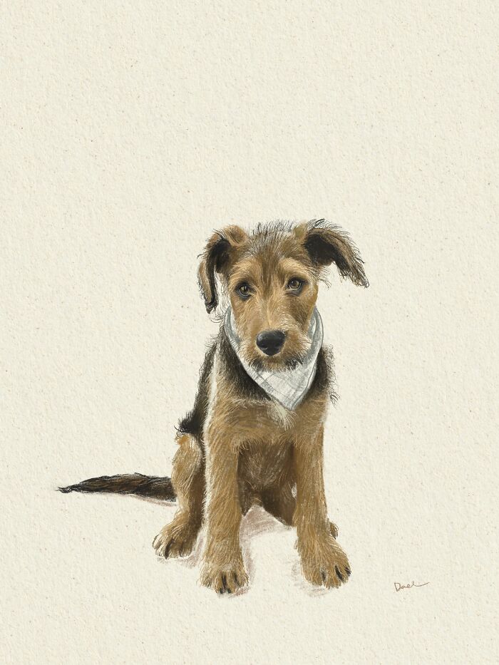 This Artist Draws Dog Portraits That Perfectly Capture Each Pet’s Personality (76 Pics)
