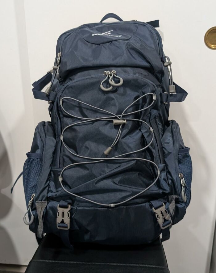 A blue hiking backpack, highlighted as one of the best Prime Day Deals for outdoor gear.