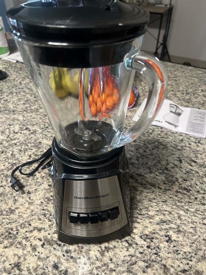 Hamilton Beach blender on a kitchen counter, an essential Prime Day Deal for healthy living.