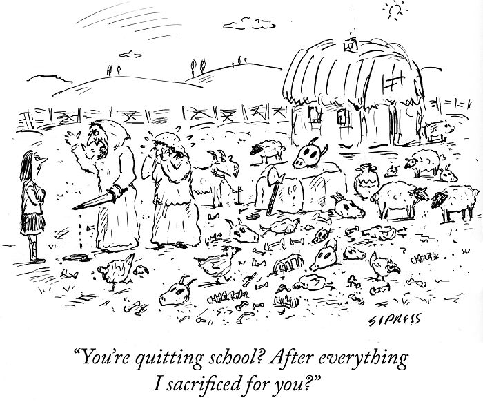 24 New Cartoons By David Sipress That Find The Humor In Life’s Most Awkward Conversations